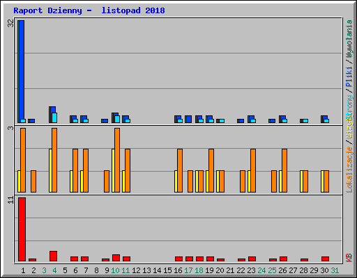 Raport Dzienny -  listopad 2018