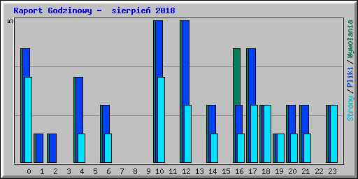 Raport Godzinowy -  sierpie� 2018